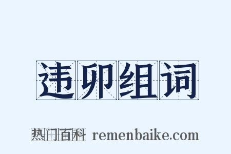 违卯组词是什么意思的图片